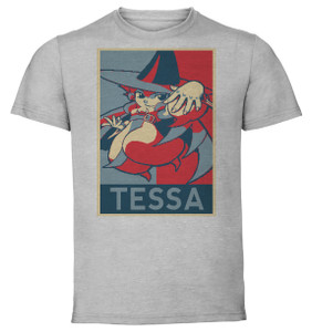 T-shirt Unisex - Grey - Propaganda - Pixel Art - Pixel Art - Pocket Fighter - Tessa T-shirt Unisex - Grey - Propaganda - Pixel Art - Pixel Art - Pocket Fighter - Tessa