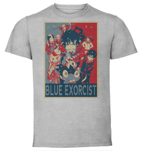 T-Shirt Unisex - Grey - Propaganda - Blue Exorcist - Characters T-Shirt Unisex - Grey - Propaganda - Blue Exorcist - Characters