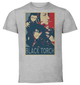 T-Shirt Unisex - Grey - Propaganda - Black Torch - Characters