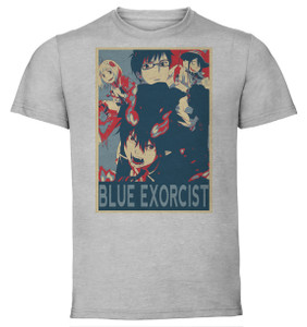 T-Shirt Unisex - Grey - Propaganda - Blue Exorcist - Characters Variant