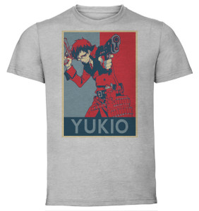 T-Shirt Unisex - Grey - Propaganda - Blue Exorcist - Yukio Variant T-Shirt Unisex - Grey - Propaganda - Blue Exorcist - Yukio Variant