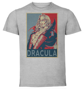 T-Shirt Unisex - Grey - Propaganda - Castlevania Symphony of the Night - Dracula