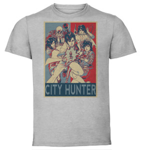 T-Shirt Unisex - Grey - Propaganda - City Hunters - Characters