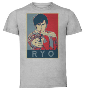 T-Shirt Unisex - Grey - Propaganda - City Hunters - Ryo