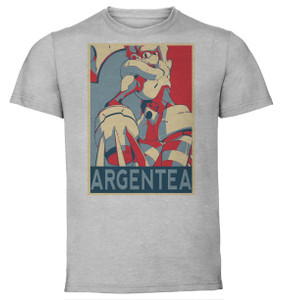 T-Shirt Unisex - Grey - Propaganda - Darling in the Franxx - Argentea T-Shirt Unisex - Grey - Propaganda - Darling in the Franxx - Argentea
