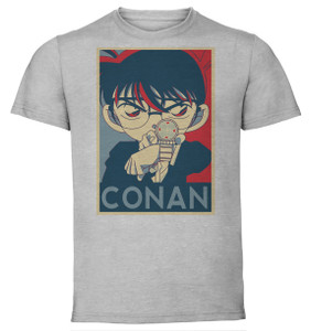 T-Shirt Unisex - Grey - Propaganda - Detective Conan - Conan T-Shirt Unisex - Grey - Propaganda - Detective Conan - Conan