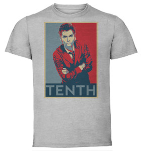 T-Shirt Unisex - Grey - Propaganda - Doctor Who - Tenth