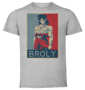 T-Shirt Unisex - Grey - Propaganda - Dragon Ball - Broly T-Shirt Unisex - Grey - Propaganda - Dragon Ball - Broly