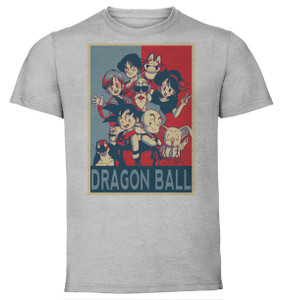 T-Shirt Unisex - Grey - Propaganda - Dragon Ball - Dragon Ball Characters T-Shirt Unisex - Grey - Propaganda - Dragon Ball - Dragon Ball Characters
