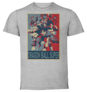 T-Shirt Unisex - Grey - Propaganda - Dragon Ball - Dragon Ball Super - Characters T-Shirt Unisex - Grey - Propaganda - Dragon Ball - Dragon Ball Super - Characters