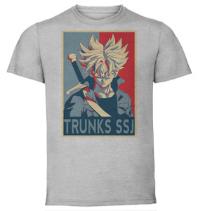 T-Shirt Unisex - Grey - Propaganda - Dragon Ball - Trunks ssj