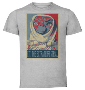 T-Shirt Unisex - Grey - Propaganda - ET the Extraterrestrial - Character T-Shirt Unisex - Grey - Propaganda - ET the Extraterrestrial - Character