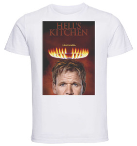 T-Shirt Unisex - White - Playbill - TV Series - Hell's Kitchen T-Shirt Unisex - White - Playbill - TV Series - Hell's Kitchen