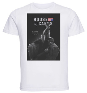 T-Shirt Unisex - White - Playbill - TV Series - House of Cards Variant 02 T-Shirt Unisex - White - Playbill - TV Series - House of Cards Variant 02