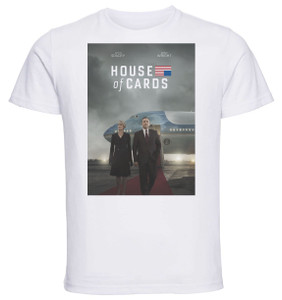 T-Shirt Unisex - White - Playbill - TV Series - House of Cards Variant 03