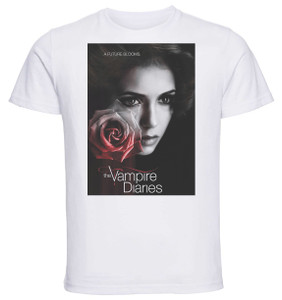 T-Shirt Unisex - White - Playbill - TV Series - The Vampire Diaries - Variant 03 T-Shirt Unisex - White - Playbill - TV Series - The Vampire Diaries - Variant 03