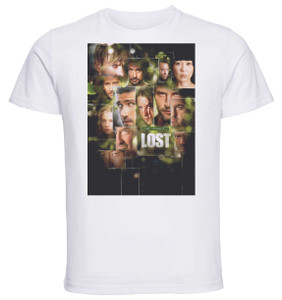 T-Shirt Unisex - White - SA0016 - Playbill - TV Series Lost - Variant 02