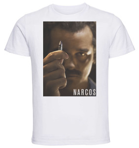T-Shirt Unisex - White - SA0030 - Playbill - TV Series Narcos - Variant 13