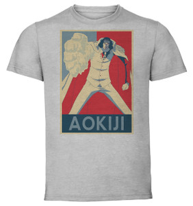 T-Shirt Unisex - Grey - Propaganda - One Piece - Aokiji Kuzan