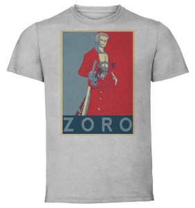 T-Shirt Unisex - Grey - Propaganda - One Pìece Jinbei T-Shirt Unisex - Grey - Propaganda - One Pìece Jinbei
