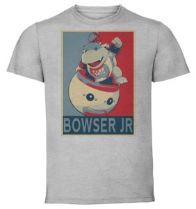 T-Shirt Unisex - Grey - Propaganda - Smash Bros - Bowser Jr variant