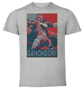 T-Shirt Unisex - Grey - Propaganda - Smash Bros Ganondorf variant