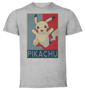 T-Shirt Unisex - Grey - Propaganda - Smash Bros Pikachu
