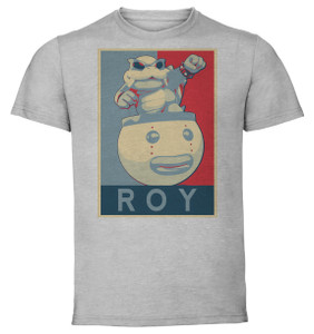 T-Shirt Unisex - Grey - Propaganda - Smash Bros - Roy Koopa