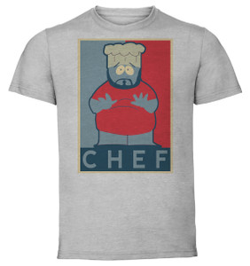 T-Shirt Unisex - Grey - Propaganda - South Park - Chef