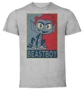 T-Shirt Unisex - Grey - Propaganda - Teen Titans GO Beastboy T-Shirt Unisex - Grey - Propaganda - Teen Titans GO Beastboy