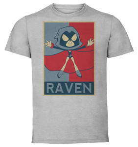 T-Shirt Unisex - Grey - Propaganda - Teen Titans GO Raven