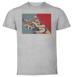 T-Shirt Unisex - Grey - Propaganda Full - Pixel Art JoJo All Star - Dio Brando B T-Shirt Unisex - Grey - Propaganda Full - Pixel Art JoJo All Star - Dio Brando B
