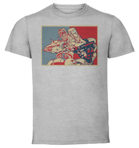 T-Shirt Unisex - Grey - Propaganda Full - Pixel Art JoJo All Star - Hol Horse B T-Shirt Unisex - Grey - Propaganda Full - Pixel Art JoJo All Star - Hol Horse B