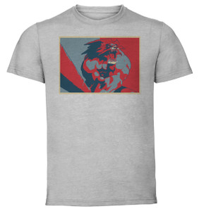 T-Shirt Unisex - Grey - Propaganda Full - Pixel Art Pixel Art - Warzard - Leo T-Shirt Unisex - Grey - Propaganda Full - Pixel Art Pixel Art - Warzard - Leo