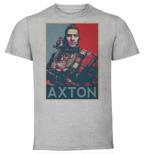 T-Shirt Unisex - Grey - Propaganda - Borderlands - Axton B