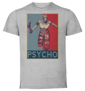 T-Shirt Unisex - Grey - Propaganda - Borderlands - Psycho B