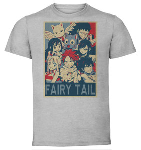 T-Shirt Unisex - Grey - Propaganda - Fairy Tail - Characters