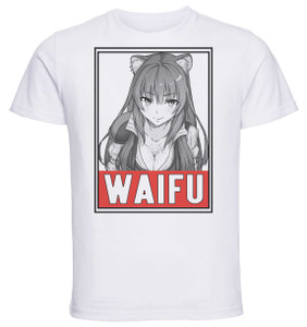 T-Shirt Unisex - White - Waifu - Rising Of The Shield Hero - Raphtalia T-Shirt Unisex - White - Waifu - Rising Of The Shield Hero - Raphtalia
