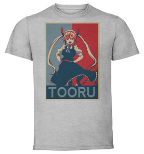 T-Shirt Unisex - Grey - Propaganda - Dragon Maid Tooru T-Shirt Unisex - Grey - Propaganda - Dragon Maid Tooru