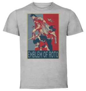 T-Shirt Unisex - Grey - Propaganda - Dragon Quest Emblem Of Roto - Characters T-Shirt Unisex - Grey - Propaganda - Dragon Quest Emblem Of Roto - Characters