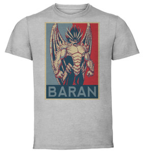 T-Shirt Unisex - Grey - Propaganda - Dragon Quest The Adventure Of Dai - Baran Variant T-Shirt Unisex - Grey - Propaganda - Dragon Quest The Adventure Of Dai - Baran Variant
