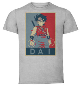 T-Shirt Unisex - Grey - Propaganda - Dragon Quest The Adventure Of Dai - Dai Variant T-Shirt Unisex - Grey - Propaganda - Dragon Quest The Adventure Of Dai - Dai Variant