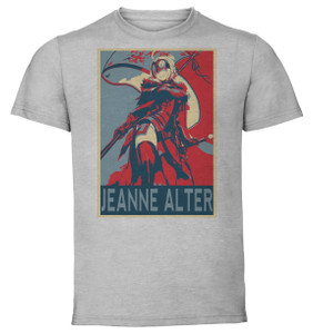 T-Shirt Unisex - Grey - Propaganda - Fate Grand Order Jeanne Alter T-Shirt Unisex - Grey - Propaganda - Fate Grand Order Jeanne Alter
