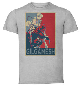 T-Shirt Unisex - Grey - Propaganda - Fate Grand Order Kid Gilgamesh T-Shirt Unisex - Grey - Propaganda - Fate Grand Order Kid Gilgamesh
