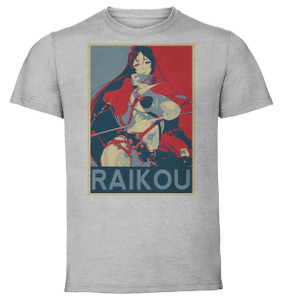 T-Shirt Unisex - Grey - Propaganda - Fate Grand Order Minamoto No Raikou T-Shirt Unisex - Grey - Propaganda - Fate Grand Order Minamoto No Raikou