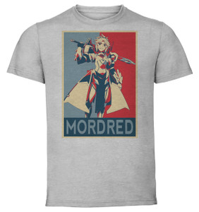 T-Shirt Unisex - Grey - Propaganda - Fate Grand Order Mordred