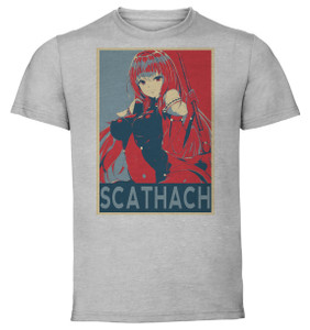 T-Shirt Unisex - Grey - Propaganda - Fate Grand Order Scathach Variant T-Shirt Unisex - Grey - Propaganda - Fate Grand Order Scathach Variant