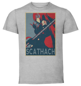 T-Shirt Unisex - Grey - Propaganda - Fate Grand Order Scathach
