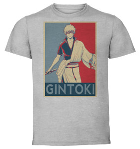 T-Shirt Unisex - Grey - Propaganda - Gintama - Gintoki Sakata Variant T-Shirt Unisex - Grey - Propaganda - Gintama - Gintoki Sakata Variant