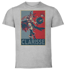 T-Shirt Unisex - Grey - Propaganda - Granblue Fantasy Clarisse Holiday